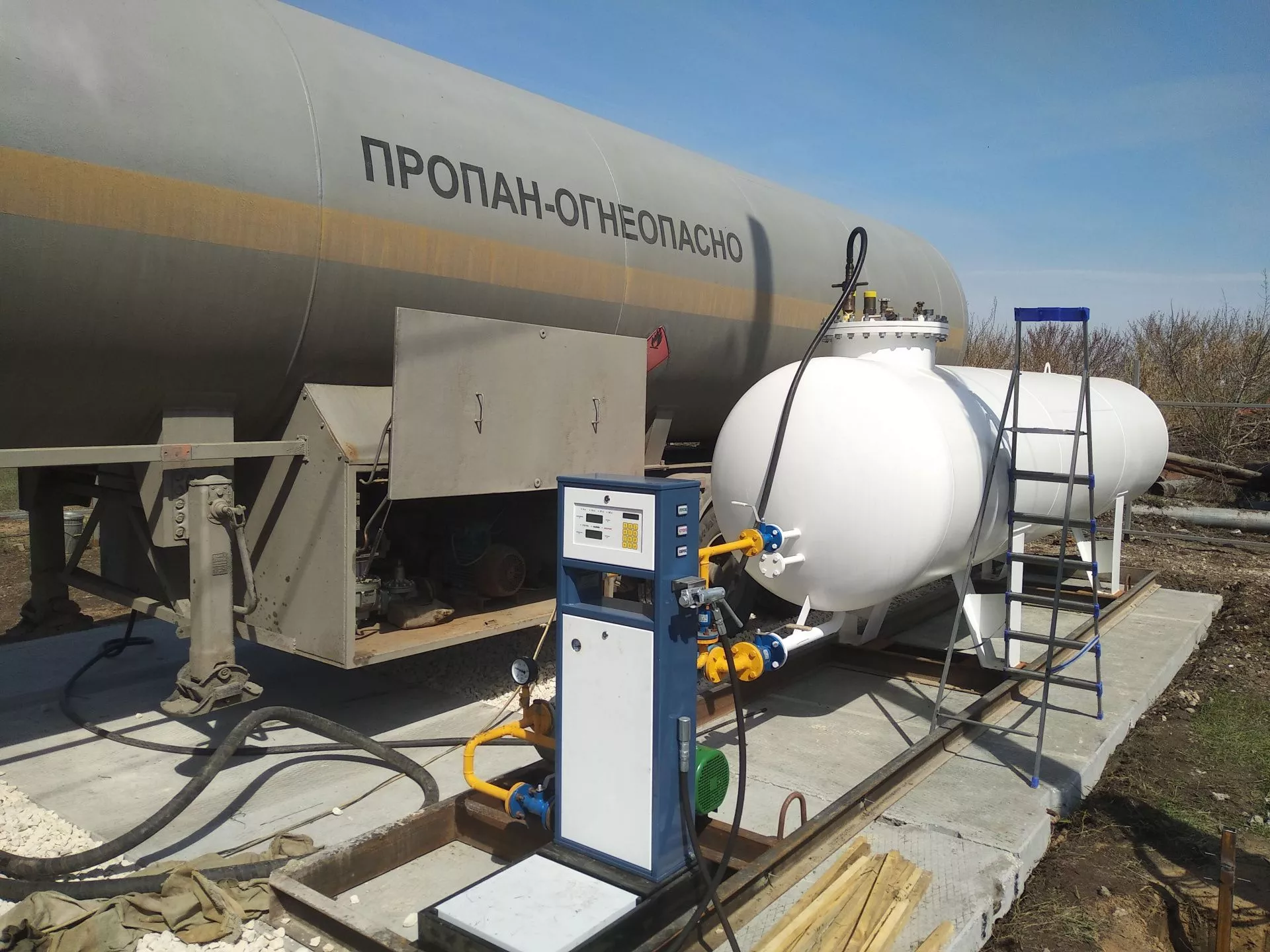 Стандартная комплектация пункта наполнения газовых баллонов